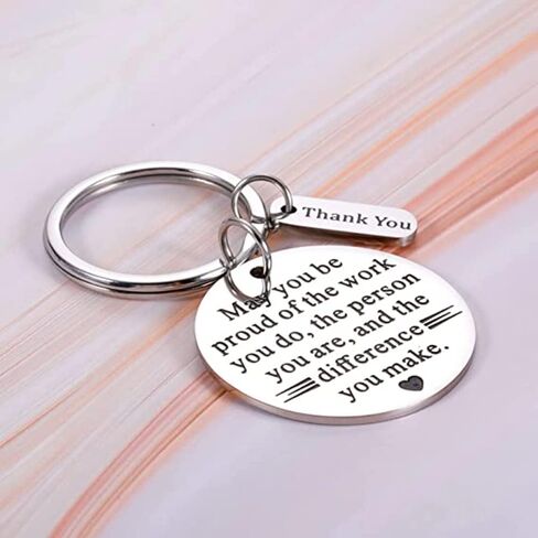 6/12/24 Pieces Thank You Gifts Appreciation Keychain for Women Men Coworker Employee Nurse Teacher volunteer in Saudi Arabia