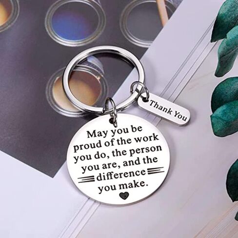 6/12/24 Pieces Thank You Gifts Appreciation Keychain for Women Men Coworker Employee Nurse Teacher volunteer in Saudi Arabia