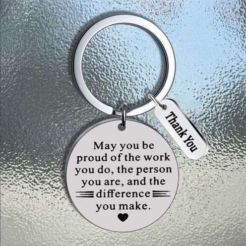 6/12/24 Pieces Thank You Gifts Appreciation Keychain for Women Men Coworker Employee Nurse Teacher volunteer in Saudi Arabia