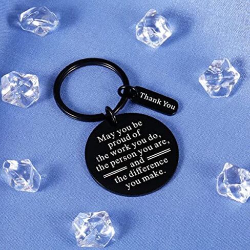 6/12/24 Pieces Thank You Gifts Appreciation Keychain for Women Men Coworker Employee Nurse Teacher volunteer in Saudi Arabia