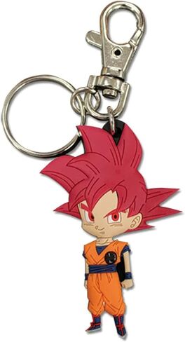 Great Eastern Animation Dragon Ball Super SSG Goku Super Saiyan God Goku PVC Keychain in Saudi Arabia