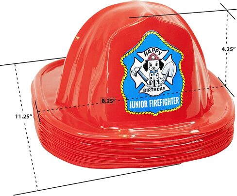 Kenco Kids Customizable Plastic Firefighter Hats -Choose your style, add your name or department in Kuwait