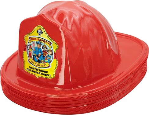 Kenco Kids Customizable Plastic Firefighter Hats -Choose your style, add your name or department in Kuwait