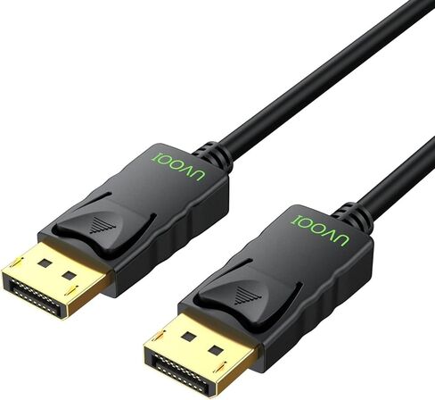 كابل DisplayPort بطول 6 أقدام، سلك 4K DisplayPort DP 1.2 بطول 6 أقدام [4K@60 هرتز، 2K@165 هرتز/144 هرتز] متوافق مع شاشة ألعاب الكمبيوتر المحمول والتلفزيون in Kuwait