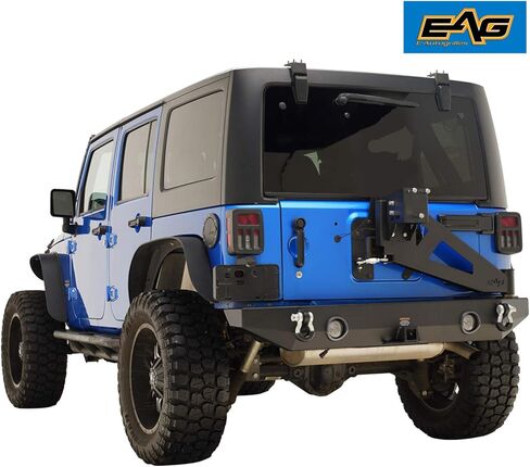 مصد LED خلفي من EAG مع حامل إطارات مع وصلة مناسبة لـ 07-18 Wrangler JK in Kuwait