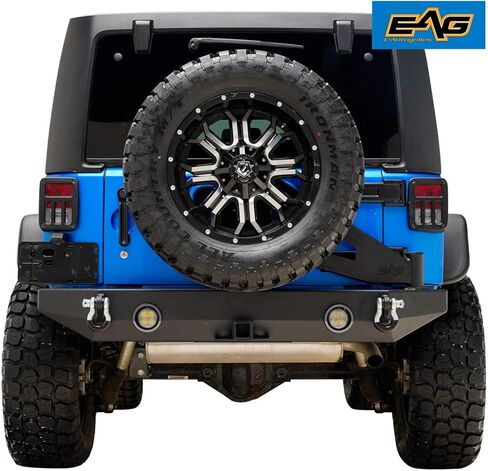 مصد LED خلفي من EAG مع حامل إطارات مع وصلة مناسبة لـ 07-18 Wrangler JK in Kuwait