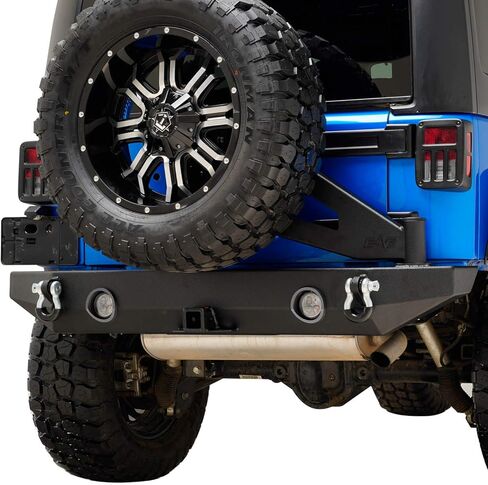 مصد LED خلفي من EAG مع حامل إطارات مع وصلة مناسبة لـ 07-18 Wrangler JK in Kuwait