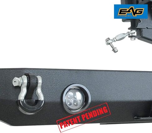 مصد LED خلفي من EAG مع حامل إطارات مع وصلة مناسبة لـ 07-18 Wrangler JK in Kuwait