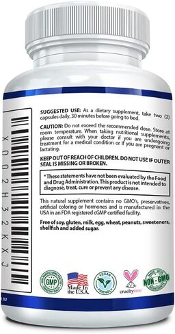 تم التحقق من الأبحاث لتخفيف ارتجاع الأحماض - تهدئة مشاكل الجهاز الهضمي - الميلاتونين، 5-HTP، جذر الخطمي - 60 كبسولة - نباتي in Kuwait