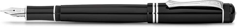 Kaweco DIA2 Fountain Pen Chrome I Premium Resin Fountain Pen for Ink Cartridges I Fountain Pen with Chrome Details I Nostalgic Fountain Pen 16 cm I Nib: M (Medium) in Saudi Arabia