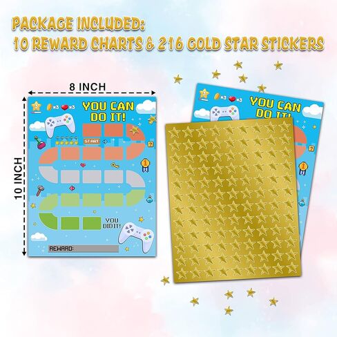 Video Game Reward Chart, Gamer Behavior Chart for Boys, Toddler Daily Chore Chart, Kids Routine Sticker Chart, You Can Do It Incentive Chart, Toddler Homework Assignment & Attendance Chart -02 in Kuwait