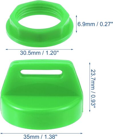 X AUTOHAUX 2 Set UTV ATV Ignition Key Cover Cap 5433534 5431964 with Cap Nut for Polaris for Ranger Brutus RZR General ACE Sportsman Scrambler Trail Boss Trail Blazer Magnum Xpress Yellow in Saudi Arabia
