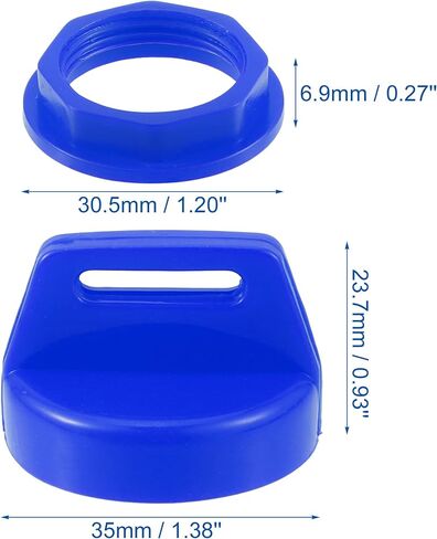 X AUTOHAUX 2 Set UTV ATV Ignition Key Cover Cap 5433534 5431964 with Cap Nut for Polaris for Ranger Brutus RZR General ACE Sportsman Scrambler Trail Boss Trail Blazer Magnum Xpress Yellow in Saudi Arabia