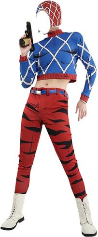 Anime Bizarre Adventure Guīdo Mista Cosplay Costume for Halloween Cosplay Party in Kuwait