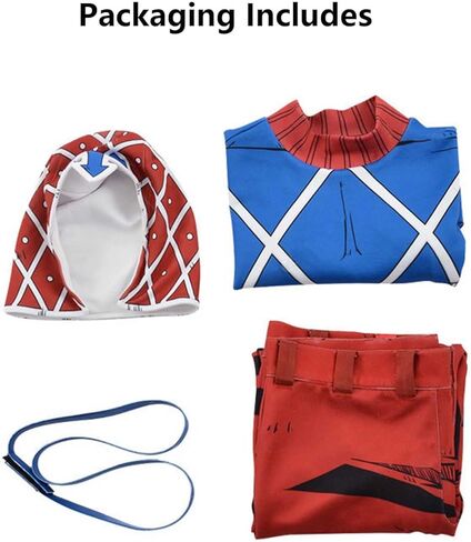 Anime Bizarre Adventure Guīdo Mista Cosplay Costume for Halloween Cosplay Party in Kuwait