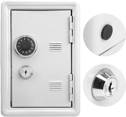 صندوق آمن للأطفال، صندوق تخزين صغير للمفاتيح، بنك خنزير للأطفال، صندوق حديد قوي، صندوق تخزين مدمج قابل للسحب، تصميم فتحة في الأعلى، هدية للأطفال (وردي) in Kuwait