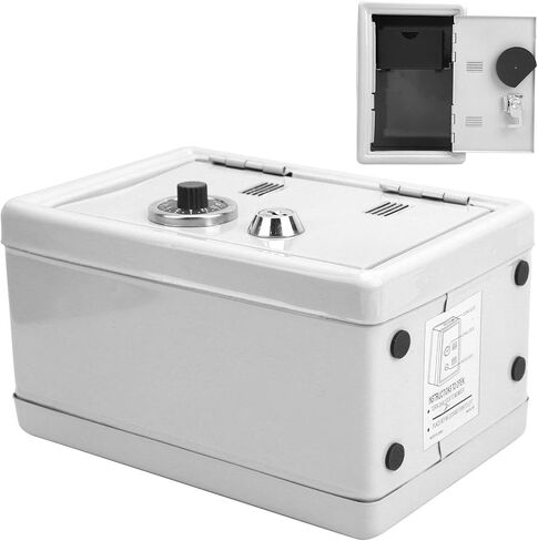 صندوق آمن للأطفال، صندوق تخزين صغير للمفاتيح، بنك خنزير للأطفال، صندوق حديد قوي، صندوق تخزين مدمج قابل للسحب، تصميم فتحة في الأعلى، هدية للأطفال (وردي) in Kuwait