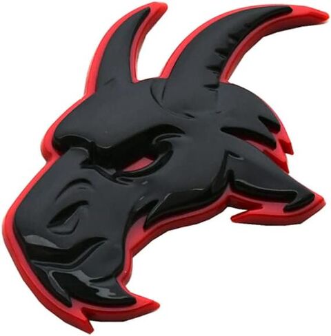 Pair Custom Head Emblems 3D Badges Replacement for TRX Ram 1500 Fender Badge Hellcat (Black) in Kuwait