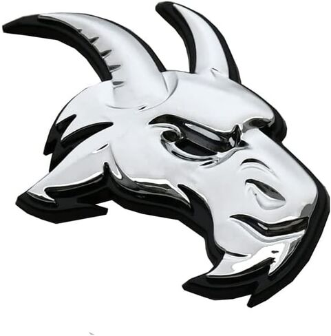 Pair Custom Head Emblems 3D Badges Replacement for TRX Ram 1500 Fender Badge Hellcat (Black) in Kuwait