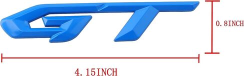 2 Packs GT Metal Emblem Car Side Badge 3D Aluminum Alloy Sticker for Decoration Suitable for Cars Trucks SUVs (Black) in Saudi Arabia