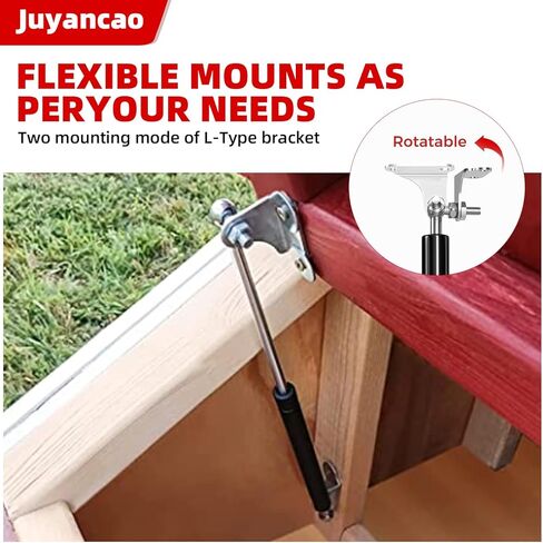 200N/45lb دعامات غاز 12 بوصة دعامة كبس بالغاز دعم الرفع للصدمات الغاز دعامة زنبركية للغاز 306 مم، مجموعة من 2 in Kuwait