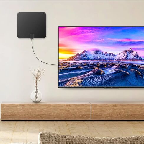 Upgraded Amplified HD Digital TV Antenna Long 350+ Miles Range - Support 4K 1080p for Samsung Tv Model un32eh4003 - Indoor Smart Switch Amplifier Signal Booster - Extra Long HDTV Cable/AC Adapter in Saudi Arabia