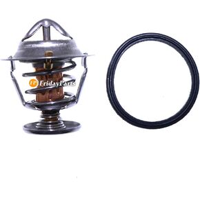 FridayParts Thermostat 129470-49801 for Yanmar 3JH2-E 3JH3-E 4JH2E 4JH2-TE 4JH2-HTE 4JH2-DTE 4JH2-UTE 4JH2-UTEB