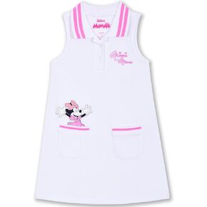 Disney Minnie Mouse Girls Collar Dress for Toddler and Big Kids