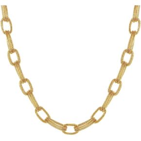 Gold Necklaces for Women Dainty Gold Link Choker Necklace for Women Chunky Mesh Chain Necklaces Fashion Jewelry Friendship Gifts for Women