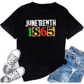 LBP Juneteenth Shirts for Women African American Freedom Celebrate 1865 Tshirt Black History Tee Tops