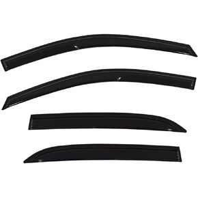 Tuning JDM Wavy Style Smoked Window Visor Vent Shade RAIN Guard Deflector Replacement for Accord 2003-2007 7TH Sedan