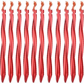 Azarxis Aluminum Tent Stakes Pegs Heavy Duty Lightweight for Camping Sand