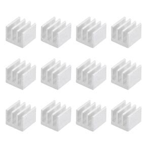 uxcell 7x7x3.5mm Aluminum Heatsink Electronics Cooler for MOS IC Chip Silver 12 Pcs