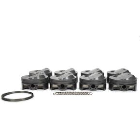 MAHLE Original Piston, Elite Sportsman, Forged, 4.610 in Bore, 0.043 x 0.043 x 3 mm Ring Grooves, Plus 47.0 cc, Big Block Chevy, Set of 8