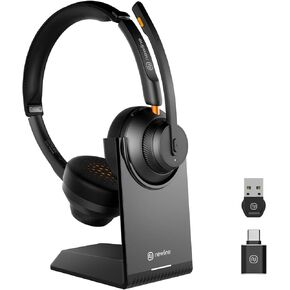 NewlineWork Wireless Headsets AI Noise Cancelling Conferencing Headset for Office with Mic, PC, Mobile Phone, Suitable for Zoom, Teams, Skype, Webex, Google Meet, Microsoft Teams, etc
