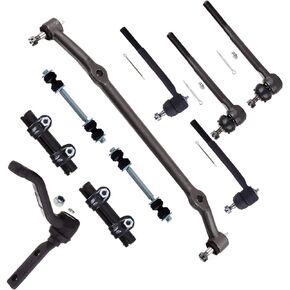 SCITOO 10-PC SET Suspension Kit For Buick Century Regal For Chevy El Camino for Malibu Monte Carlo For GMC Caballero For Oldsmobile For Pontiac Center Link,Idler Arm,Sway Bar Link,Tie Rod End