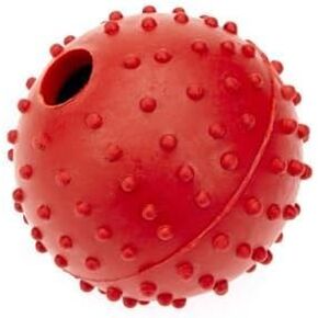 Rubber Pimple Ball with Bell, 40 mm, Blue