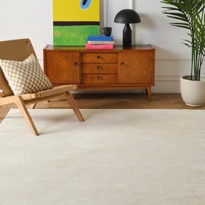 Stripe 8'x10’ Washable Area Rug for Living Room Bedroom - 100% Recycled Oeko-TEX Certified, Medium Pile, Taupe