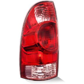 Tail Light Housing Compatible With 2005-2015 Toyota Tacoma Driver Left Side Replace 8156004160 Rear Light W/O Bulbs