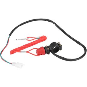 Yosoo Health Gear Outboard Engine Kill Switch, 22mm 7/8" Universal Motorcycle Boat Motor Emergency Kill Stop Button Switch with Safety Tether Lanyard