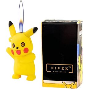 NIVEK Japanese Anime Character 3D Lighter with Detachable Chain Animal Yellow Flame Lighter