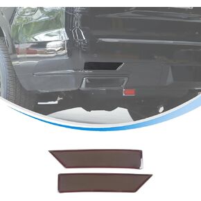 Smoked Tinted Light Cover Compatible with Cadillac Escalade 2021 2022 2023 Accessories, ABS Material Rear Fog Light Lamp Guard Covers 2PCS