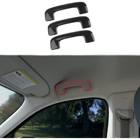 Carbon Fiber Interior Roof Handle Cover Trim Accessories Fit for Ford Maverick 2022+,for Bronco Sport 2021+,for Escape 2020+