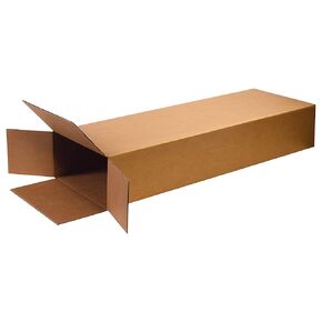 Partners Brand 18 x 6 x 45 Corrugated Cardboard Boxes, 18"L x 6"W x 45"H, Pack of, 5 | Shipping, Packaging, Moving, Storage Box for Business, Strong Wholesale Bulk Boxes 18645
