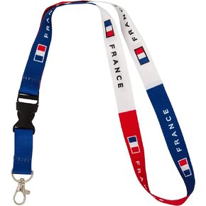 Desert Cactus Country of France Lanyard Flag Car Keys ID Badge Holder Keychain Souvenir Detachable Breakaway Snap Buckle (Lanyard)