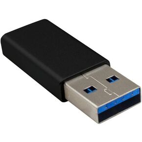 Duttek USB to USB C Adapter, USB A to USB C Adapter，USB 3.0 Male to USB C Female Adapter Two Sides Support USB3.0 Speed Compatible with iPhone 11,Google Pixel,Samsung Galaxy,Huawei etc (Black)