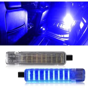 مصابيح LED للباب الداخلي متوافقة مع H2 | لC/K | لسيلفرادو/سييرا 1500 2500 3500 | بيك اب سوبربان | لتاهو | للانهيار الجليدي | يوكون XL | لإسكاليد (الأزرق)