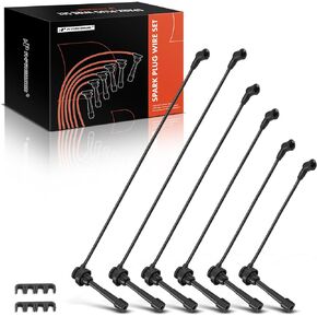 A-Premium Ignition Spark Plug Wires Set of 6 Compatible with Mitsubishi Montero 1997-2002, Montero Sport 1997-2008, 3.0L 3.5L Gas