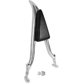 24" Chrome Sissy Bar Pad Backrest For Harley Davidson FLRT Freewheeler 2015-2024 Road Glide 3 FLTRT 2023-2024
