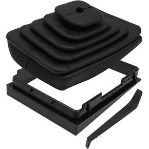 Shifter Boot and Retainer Bezel Fit for Jeep Wrangler TJ 1997 1998 1999 2000 2001 2002 2003 2004 Replace 53000056 52078558